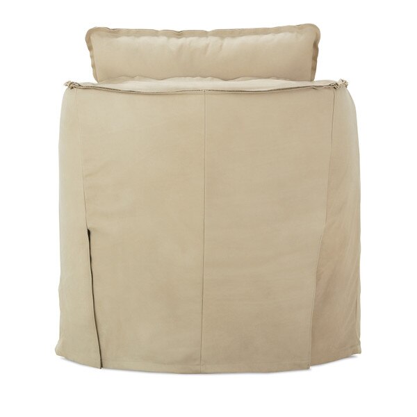 Leo Suede Swivel Chair